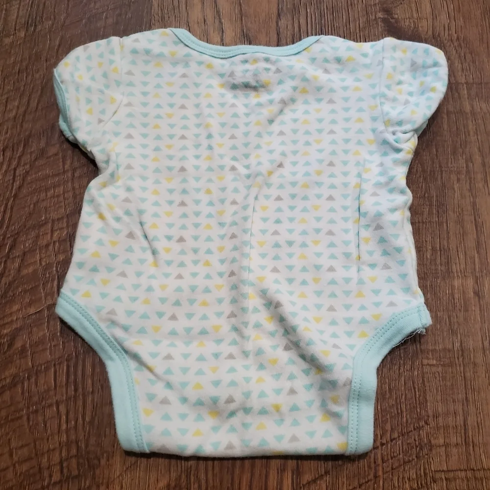 Baby Gear Matching Set Footed Pajamas Bodysuit Neon Sunshine Geometric Unisex 3M